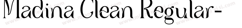 Madina Clean Regular字体转换